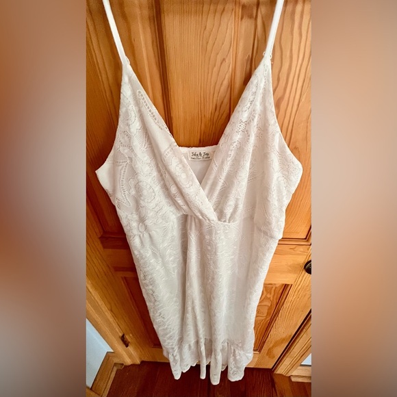 Jolie and Joy by FCT Elegant White Lace Lined XL Dress Coastal Cowgirl Elegant - Picture 6 of 11